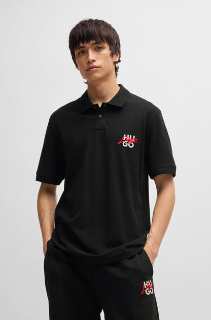 Polo HUGO negro - 50533657 001