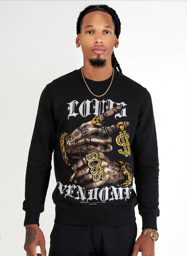 Sudadera LOUIS VENDOME - L46 BLACK