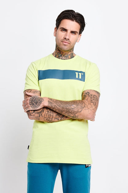 Camiseta 11º verde aguacate/azul - 11D636-228