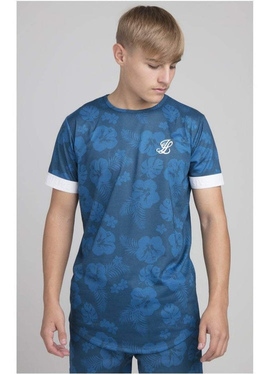 Camiseta Illusive Floral blue - ILK-0899