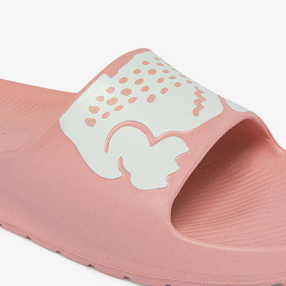 chanclas rosa LACOSTE mujer
