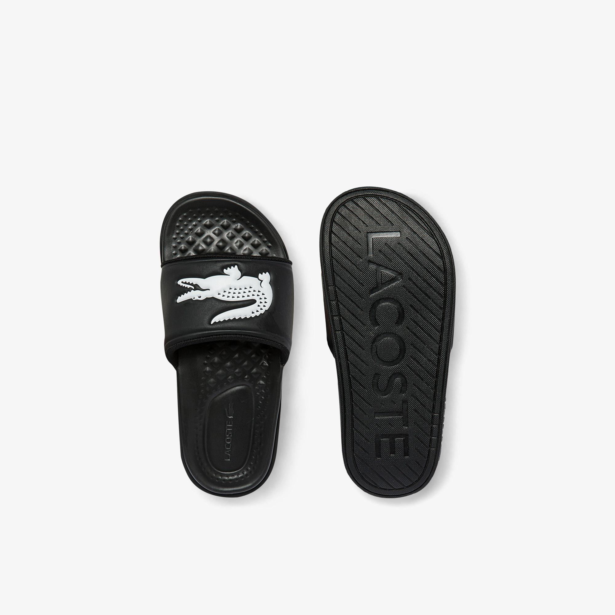 Chanclas lacoste negras hot sale