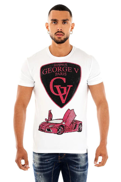 Camiseta GEORGE V - GV2229 WHT/FUSHIA