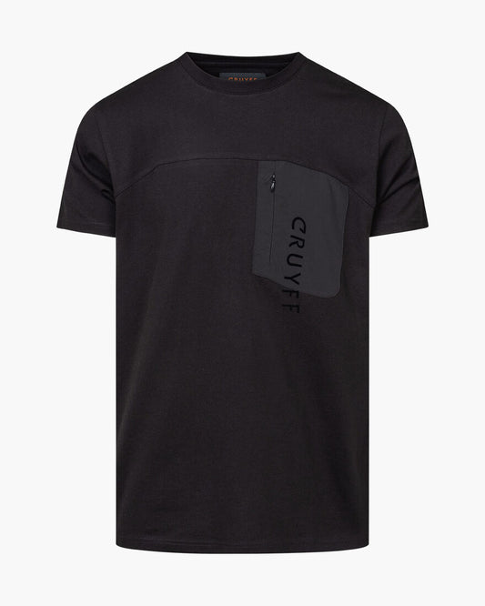 camiseta cruyff con cremallera negra