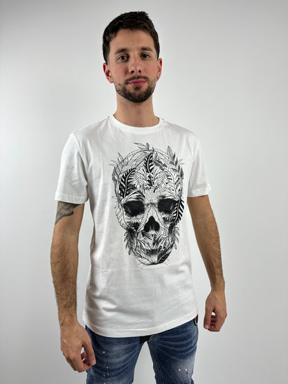 camiseta blanca antony morato calavera