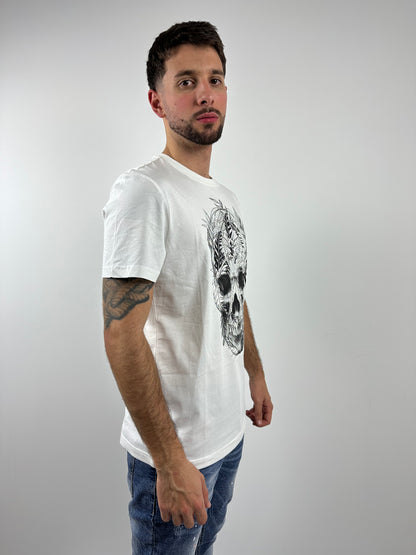 camiseta blanca antony morato calavera