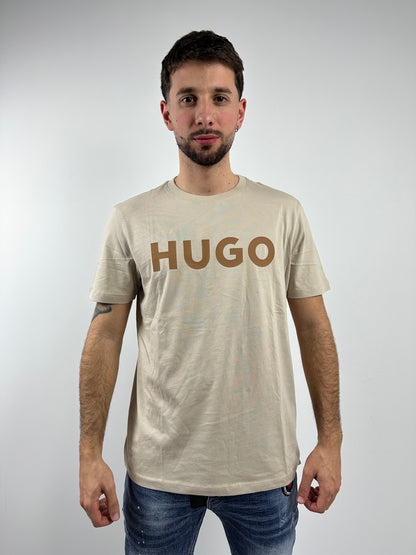 camiseta HUGO beige