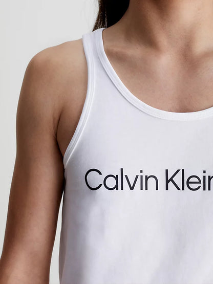 camiseta de tirantes CALVIN KLEIN blanca