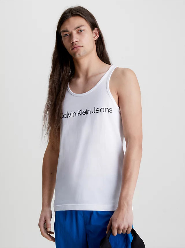 camiseta de tirantes CALVIN KLEIN blanca