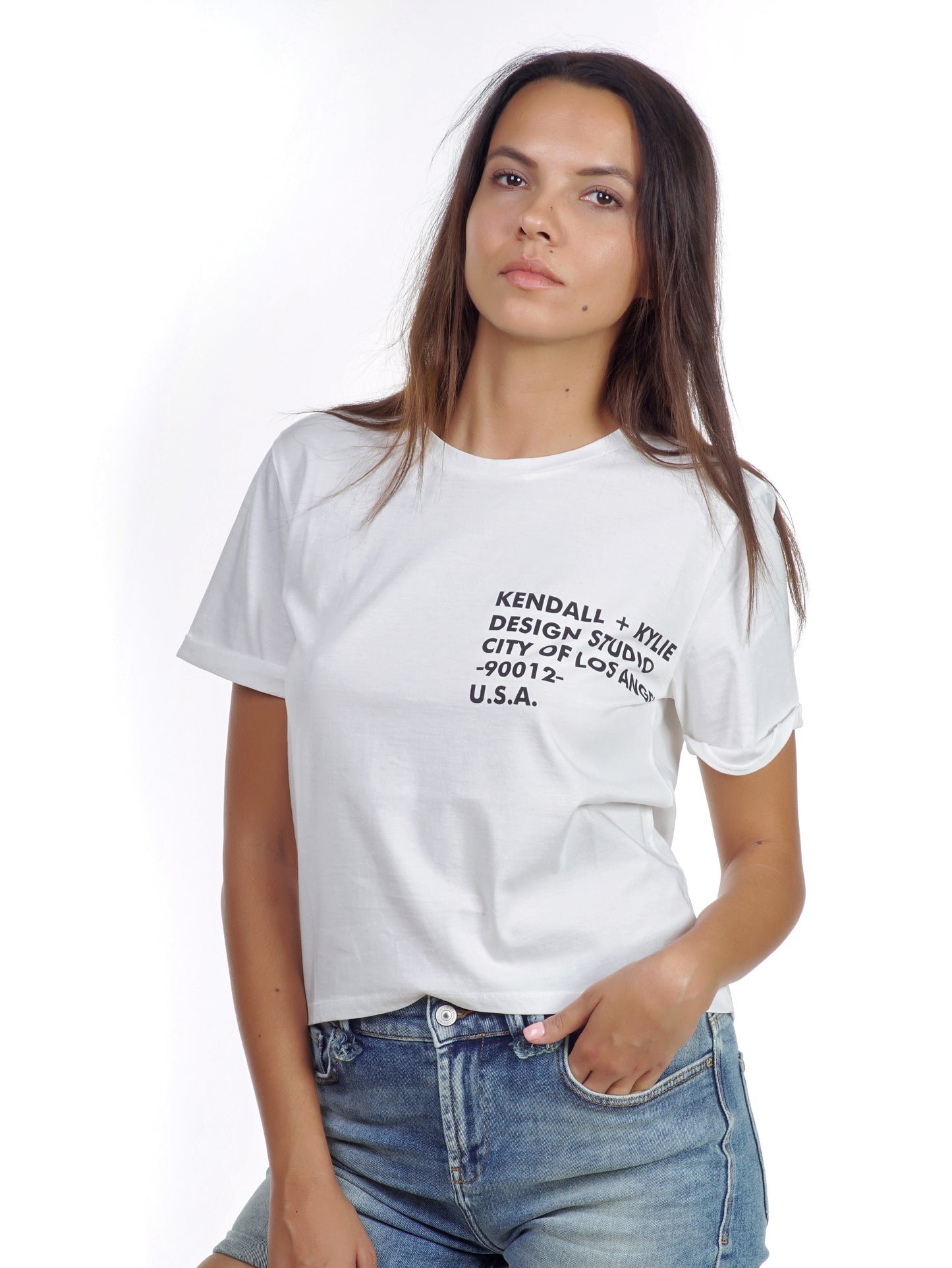 Camiseta Blanca Kendall Kylie - KKW344211