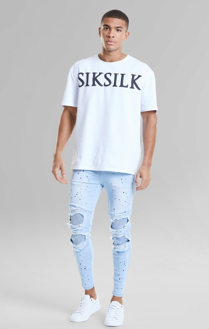 Tejanos SIKSILK washed blue - SS-19641