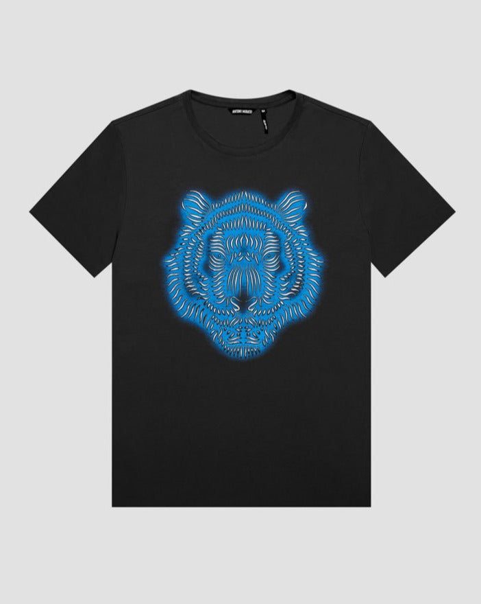 camiseta negra tigre azul antony morato