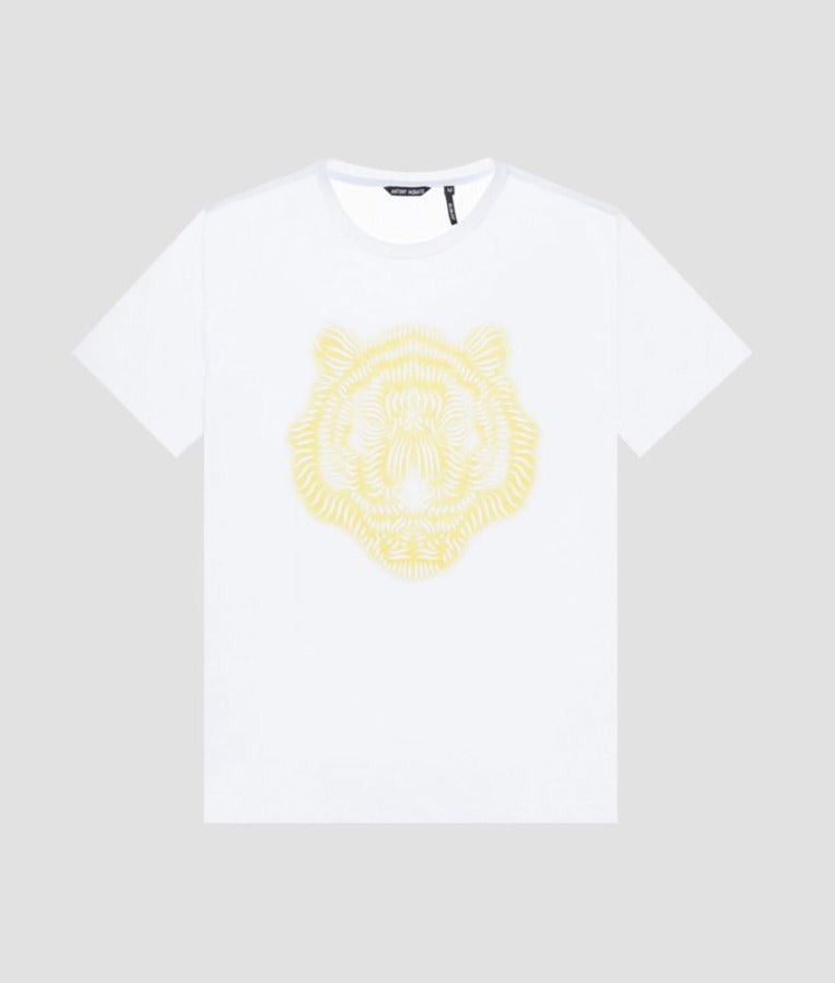 camiseta blanca tigre amarillo antony morato