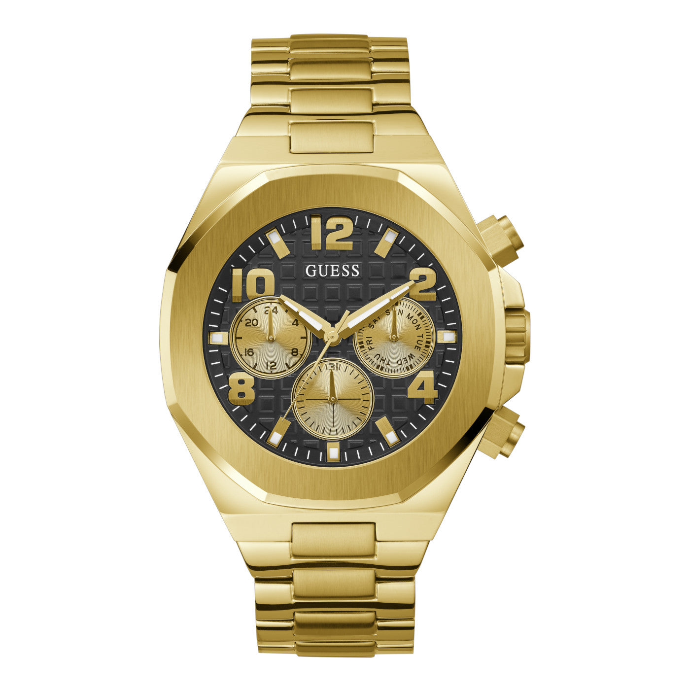 reloj dorado hombre guess