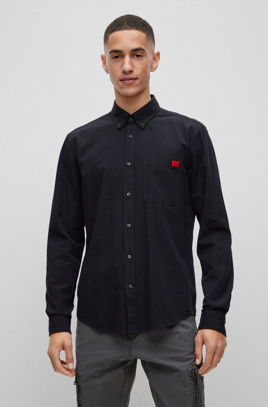 camisa HUGO BOSS hombre negra