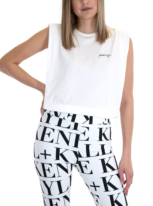 Camiseta tirantes Kendall + Kylie blanca KKW344215