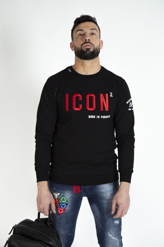 Sudadera OVDS ICON - 21-041 BLACK/RED