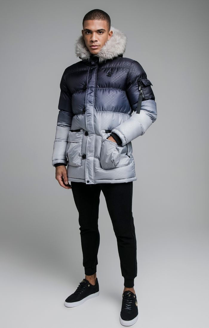 Parka SIKSILK blk grey SS 19470